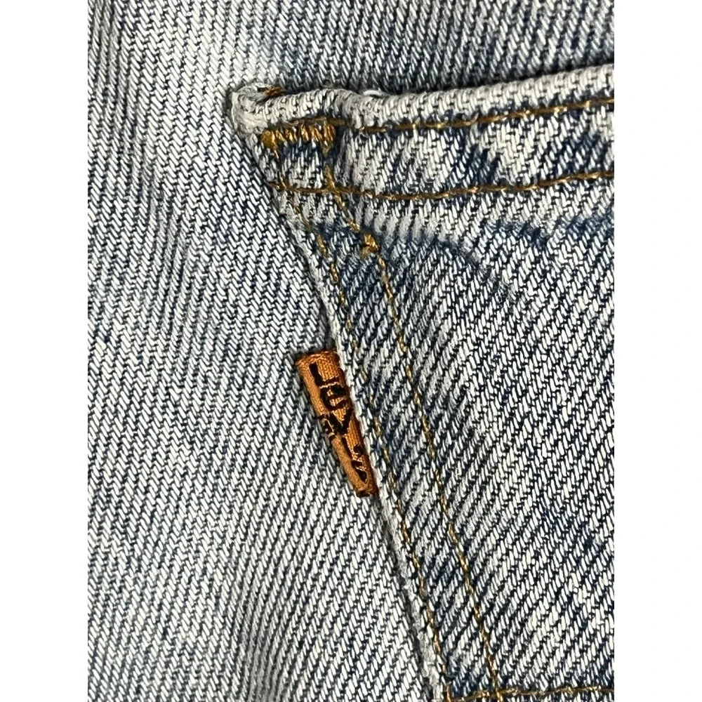 Vintage Levis 550 Relaxed Fit Orange Tab Jean Shorts 1993 Made in USA Size 30